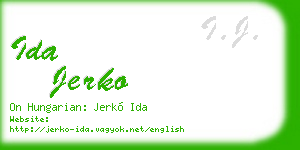 ida jerko business card